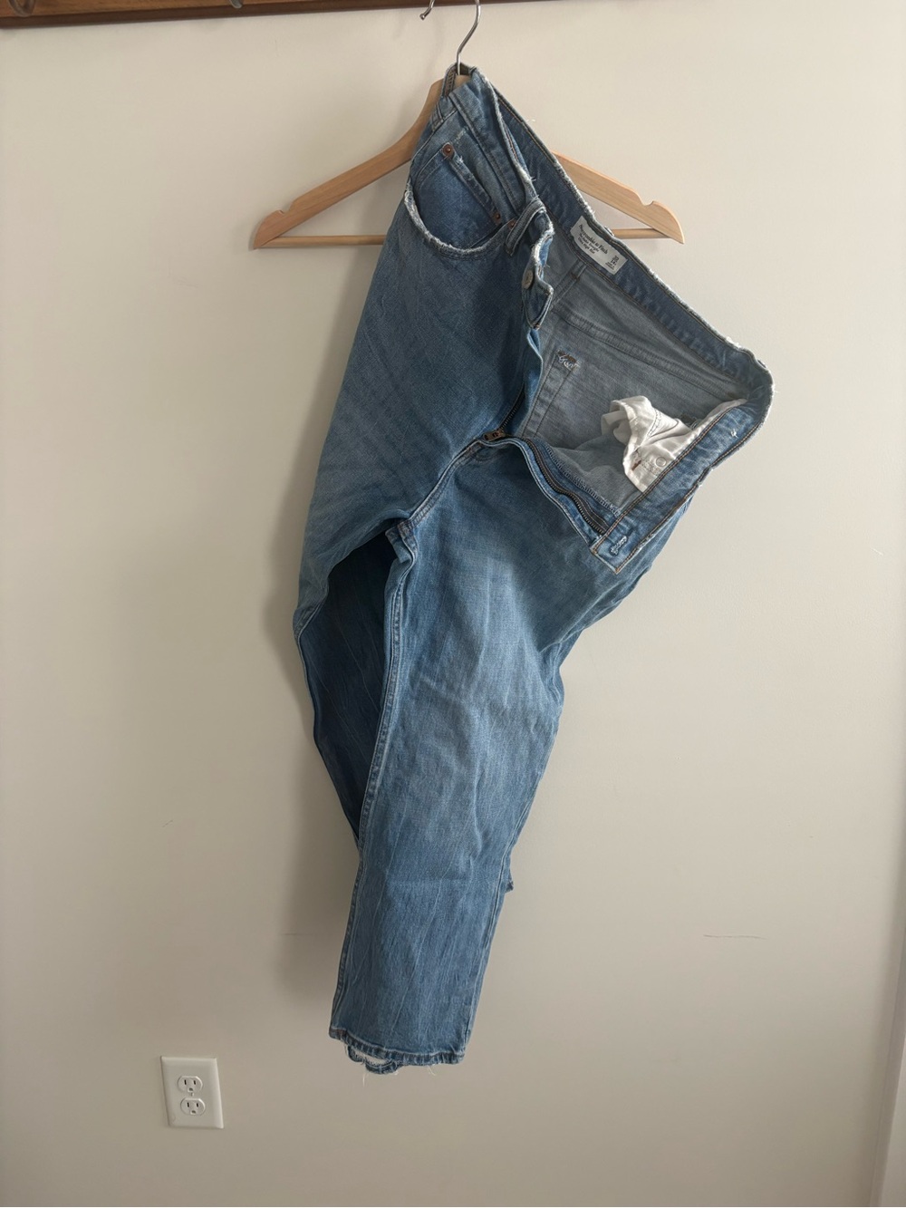 Abercrombie & Fitch Light Blue Boyfriend Jeans